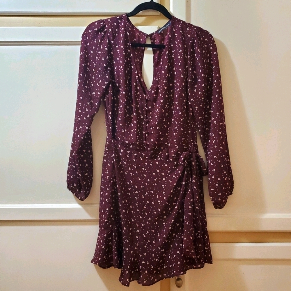 Hollister Women's Mini V-Neck Wrap Dress